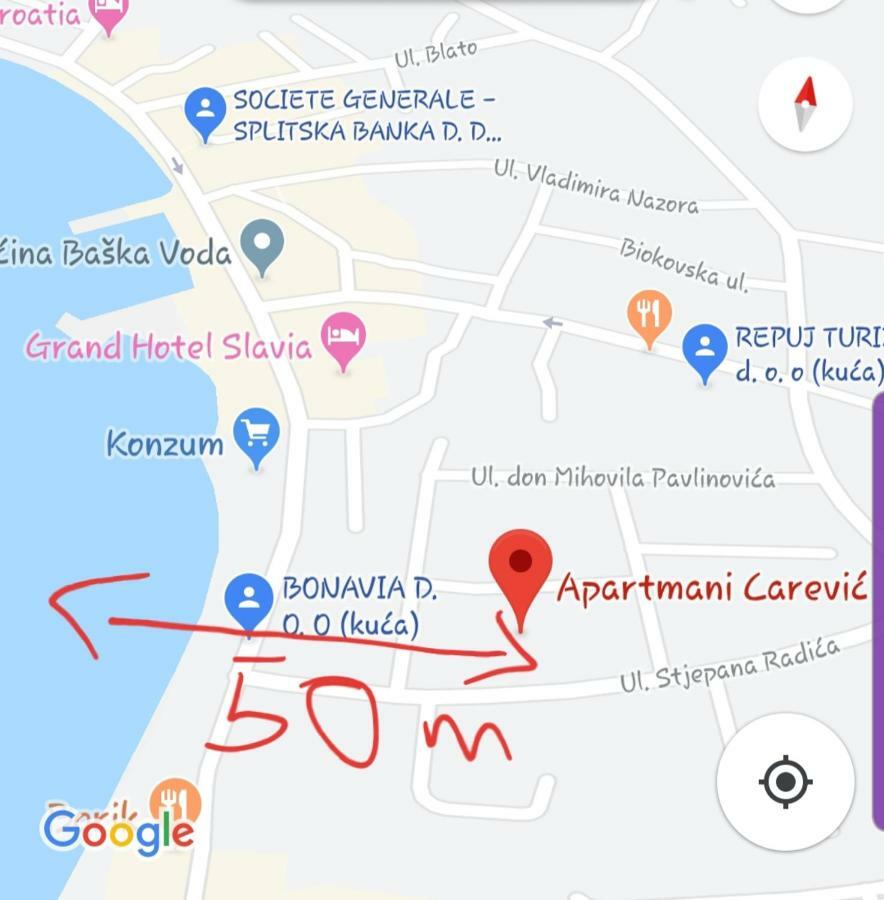 Apartment Carevic Башка-Вода Экстерьер фото